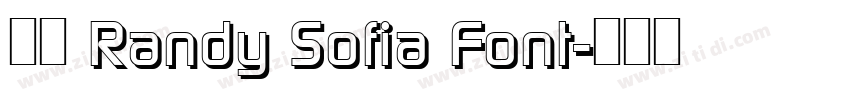 获取 Randy Sofia Font字体转换